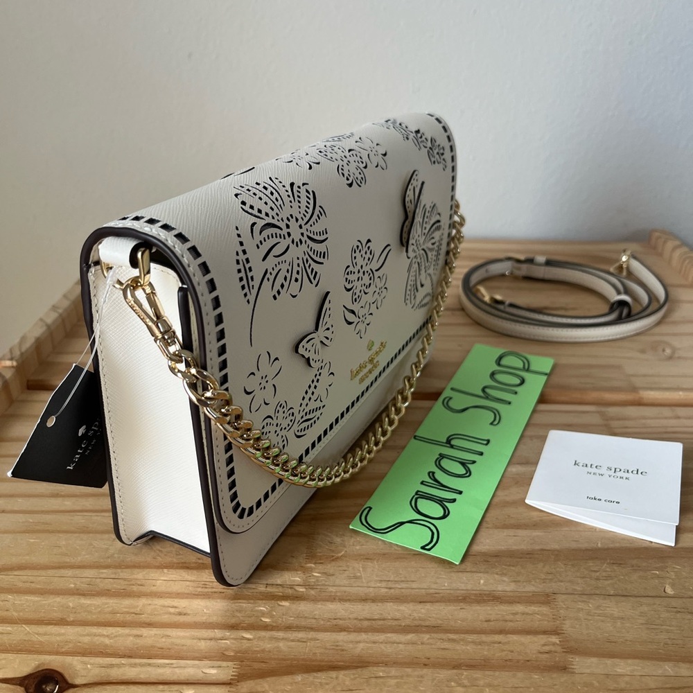♠️Kate Spade Madison Perforated Willow Convertible Crossbody - Picture 5 of 16